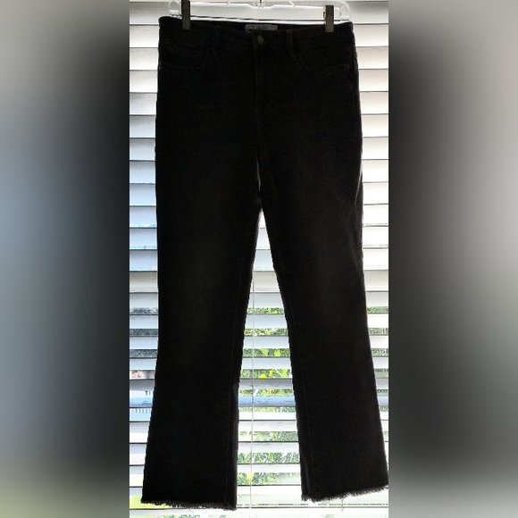 Free People Light Black Fray Raw Hem Skinny Jeans NWOT - Picture 2 of 8